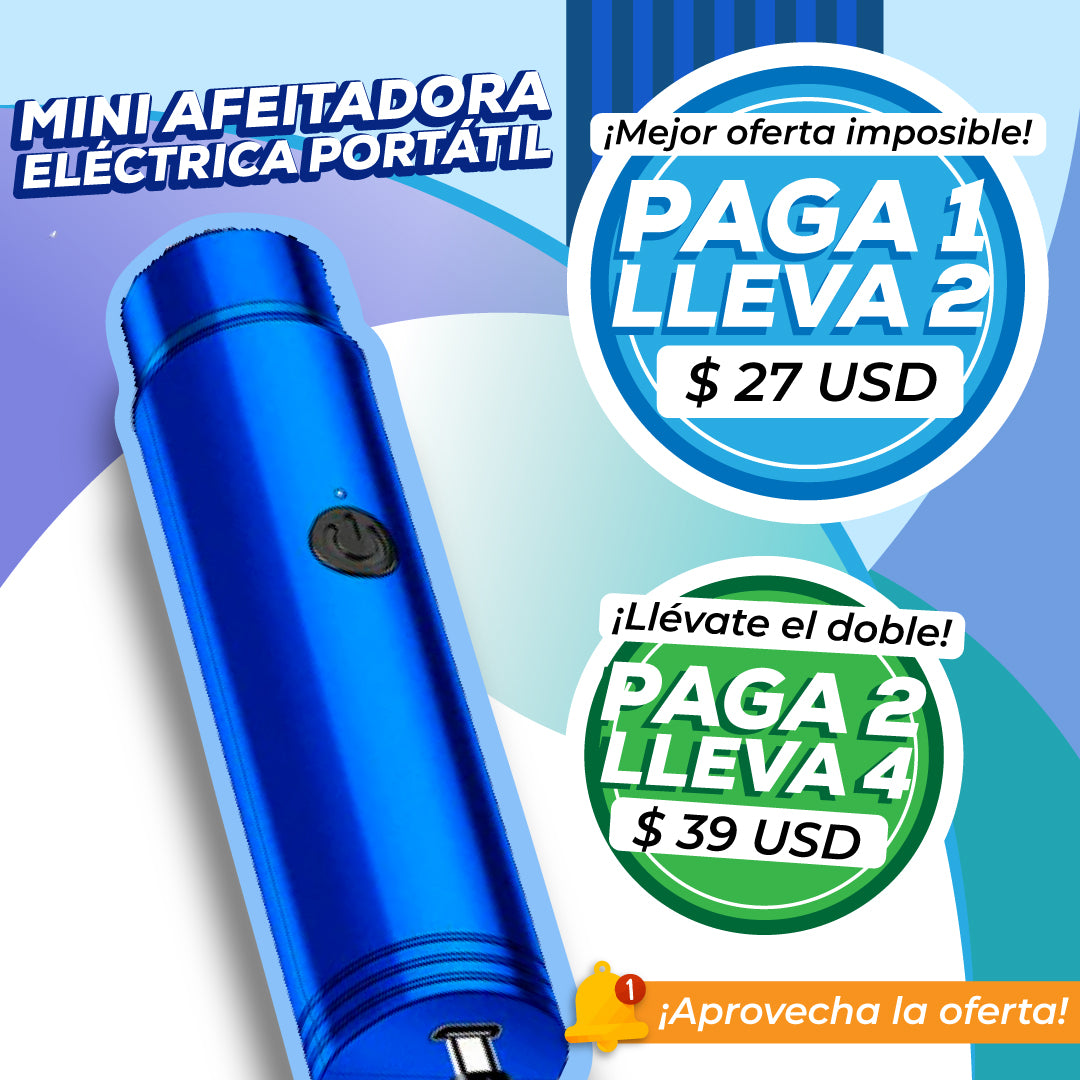 🧔 MINI AFEITADORA ELÉCTRICA PORTÁTIL ⭐⭐⭐⭐⭐