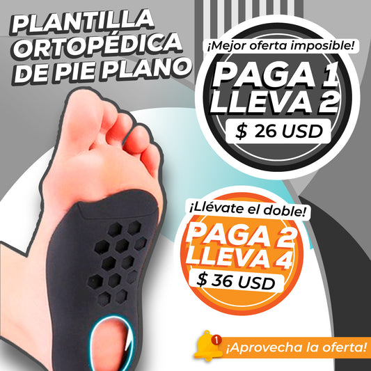🦶 PLANTILLA ORTOPÉDICA DE PIE PLANO 🦶